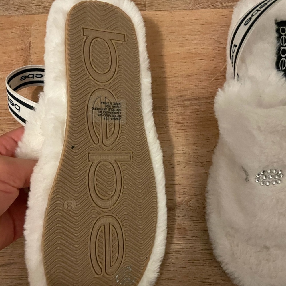 bebe slippers  brand new
